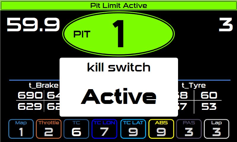 Ford Mustang LMGT3 Dashboard Layout 5