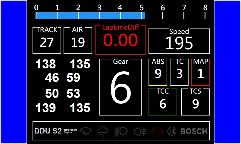 Mercedes-AMG LMGT3 Dashboard Layout 5